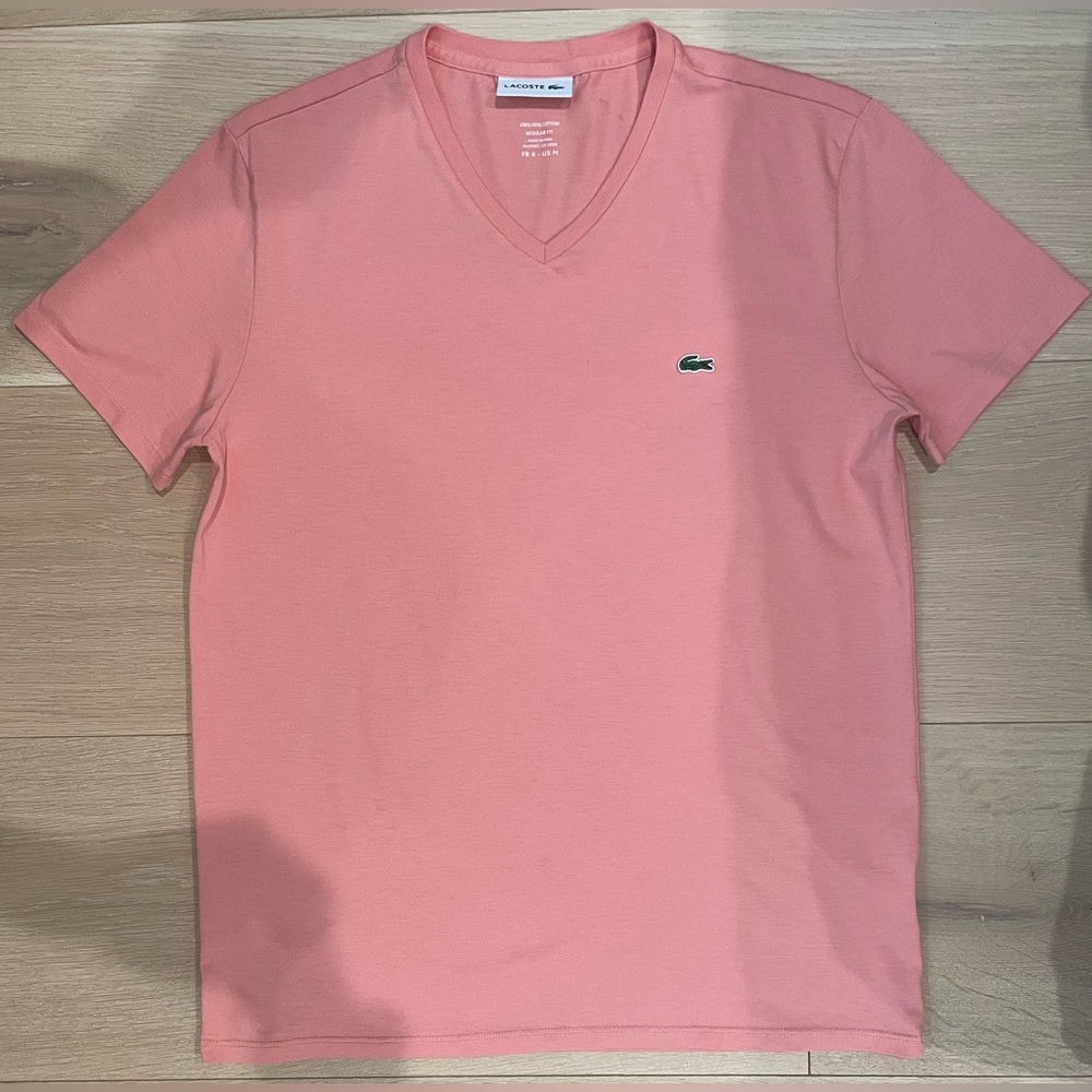 Lacoste V-Neck Pima Cotton Jersey T-shirt
